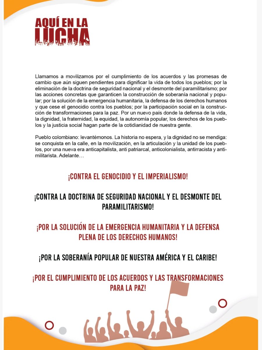 CNA_Colombia's tweet photo. #AquíEnLaLucha https://t.co/hG1IxttzAh