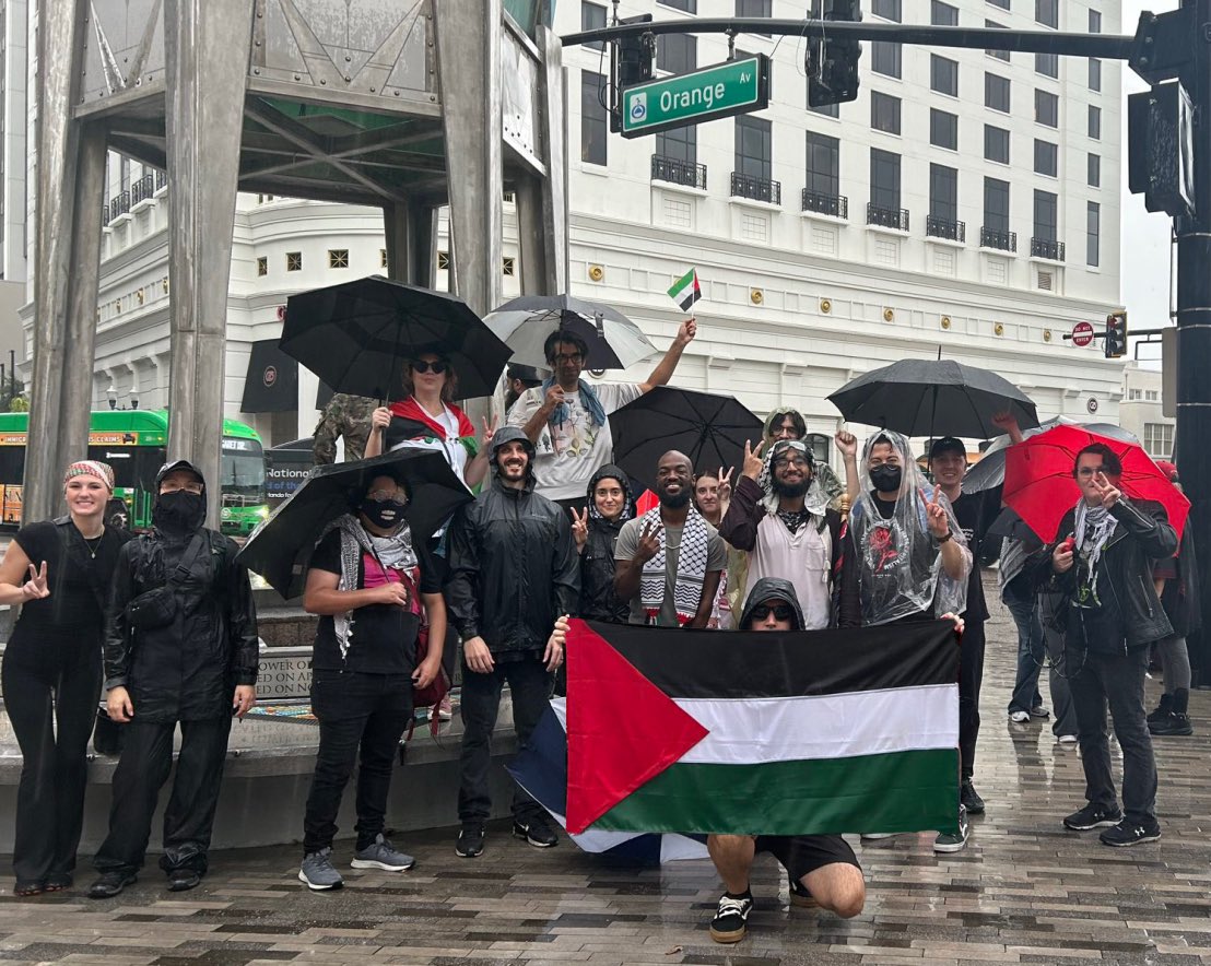 Huge showing for Palestine and its liberation in Orlando this weekend! Thank you to FPN who coordinated the protest as well as all our fellow orgs who participated. We will always be out to fight against apartheid state and there genocidial war in Gaza!