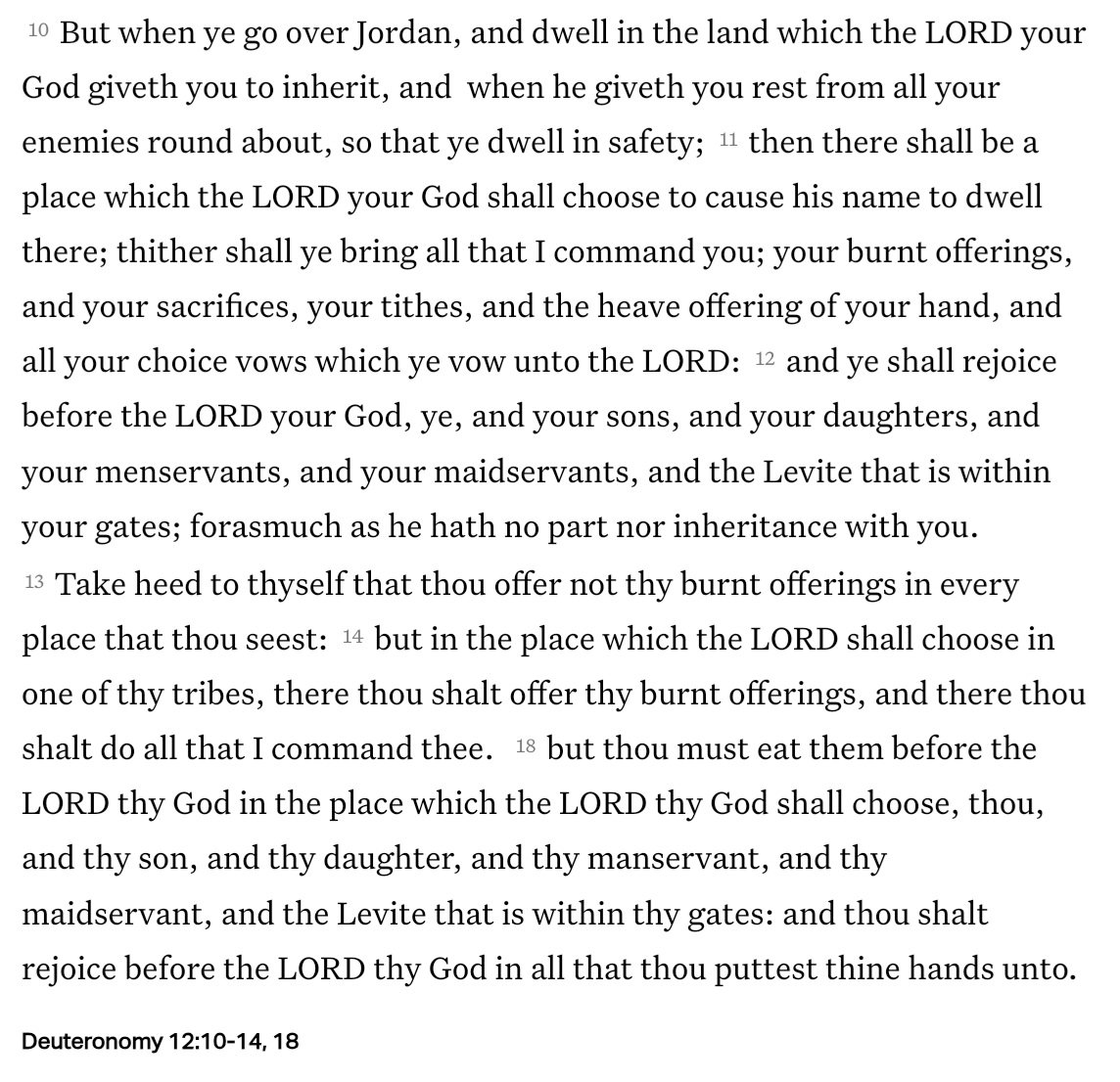 Israels designated place of worship.  2 Chronicles 6:6  but I have chosen Jerusalem, that my name might be there; and have chosen David to be over my people Israel. Zechariah 2:12 And the LORD shall inherit Judah his portion in the holy land, and shall choose Jerusalem again.