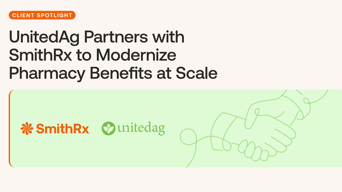 We’re proud to announce our new partnership with <a href="/SmithRx_PBM/">SmithRx</a> , a next-generation pharmacy benefits manager, to bring a people-first customer service model to more than 55,000 UnitedAg members.
businesswire.com/news/home/2025…