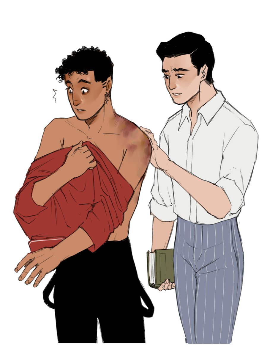 Whumptober Day 6 - Bruises/Hesitant touch for <a href="/AsidianMorris/">Asidian Morris</a> 
#whumptober2025
#payneland