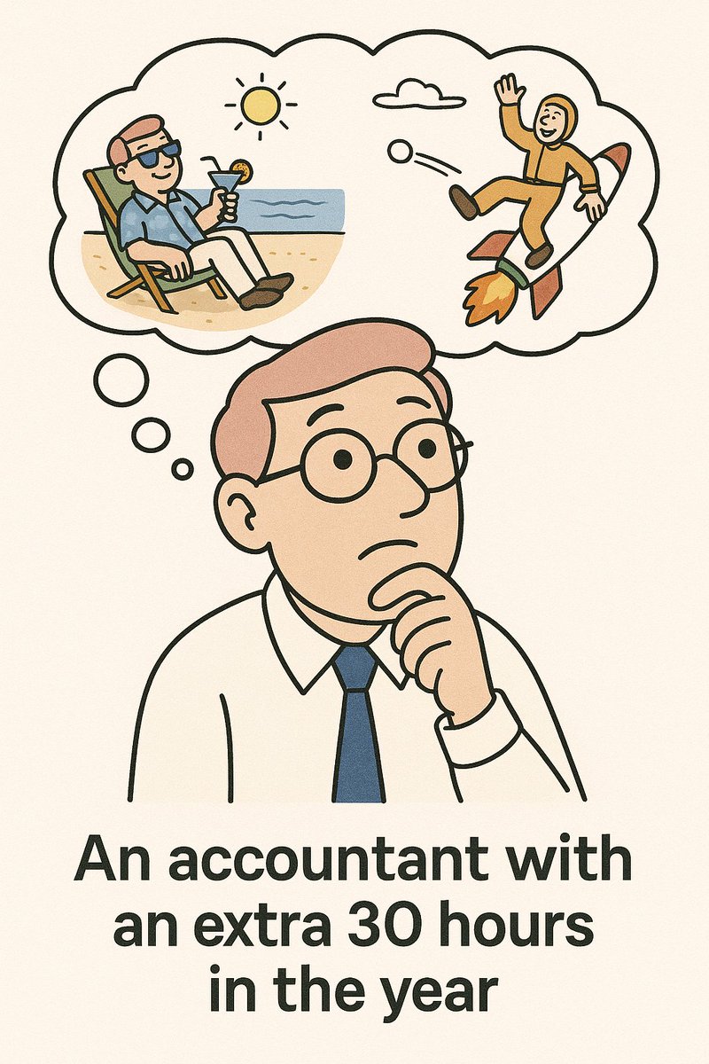 sashaorloff's tweet photo. What would you do with an extra 30 hours?
@puzzlefin has now processed $370B journal entries โ real accounting, in real time.
And whatโs even more exciting:
Accountants have already scheduled $393M in FUTURE journal entries, about 30 hours of their future time.
I asked ChatGPT what they thought an accountant could do with an extra 30 hours....
#QuitBooks