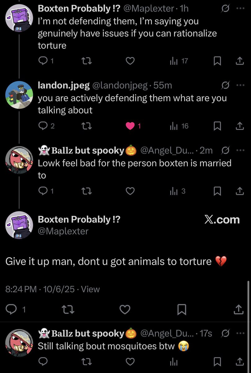 Talking bout mosquitoes btw 🫩