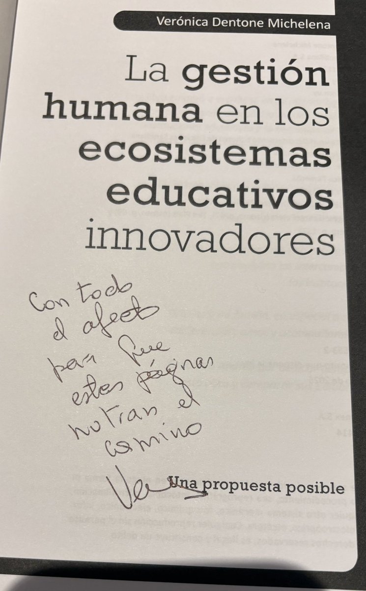Asistí a la presentación del libro La gestión humana en ecosistemas educativos innovadores <a href="/santillanagrupo/">Santillana Latinoamérica</a> invitada por su autora Verónica Dantone. Un espacio enriquecedor para repensar el liderazgo y la gestión en educación