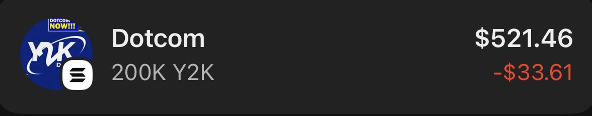 Day 100 - Daily 2K #Y2K DCA 

Doesn’t even feel like it’s been over 3 months of buying every day, I’m grateful I started 

This is just a milestone, in 400 days I’ll have a whole 1M coins just from 2K a day 

If you love Y2K and don’t hold enough, I highly recommend putting a DCA