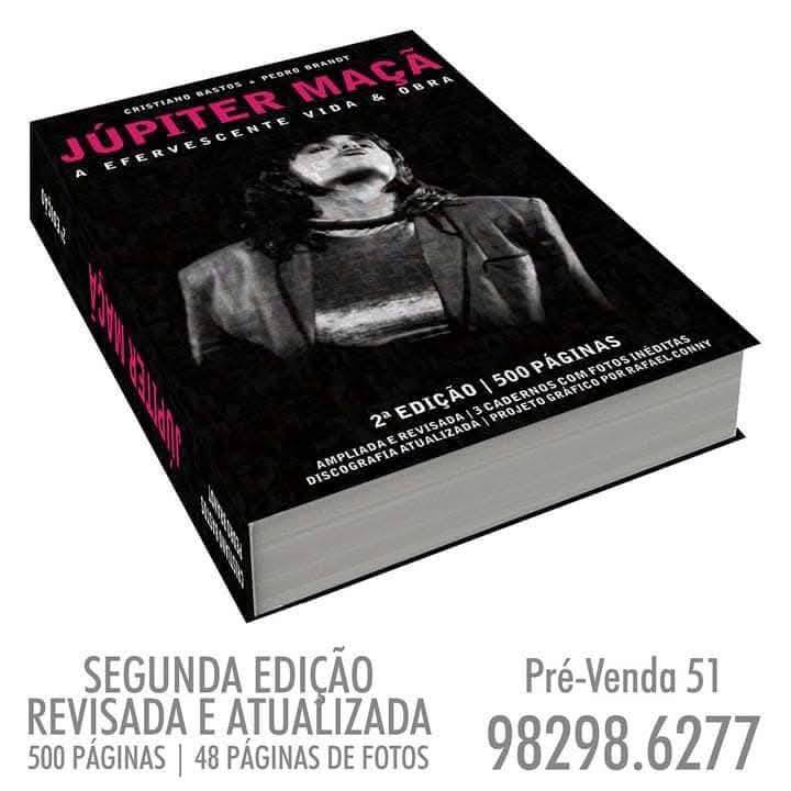 JupiterObra's tweet image. Pré-venda nova tiragem biografia Júpiter Maçã: A Efervescente Vida e Obra. São cinco diferentes opções de capa. 500 páginas e diversos extras. Mais de 130 fotos. Acompanha o livro um pôster exclusivo, cinco cards e dois marcadores de leitura. Garanta o seu pelo Watts: 51982986277