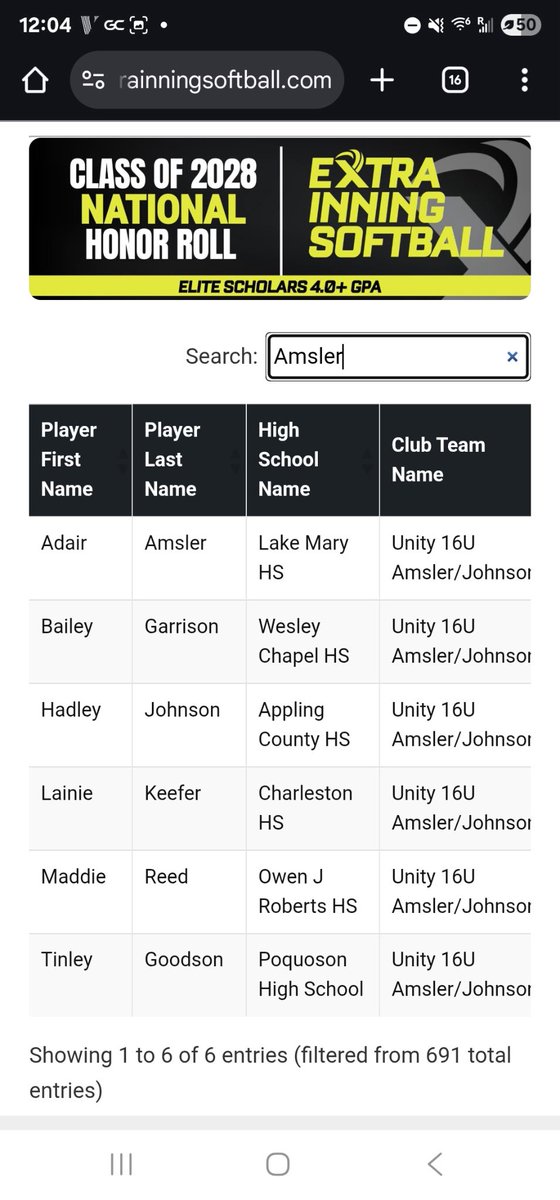 09Unity's tweet image. Thank you @ExtraInningSB for recognizing our 2028 student athletes on the National Honor Roll @AdairAmsler2028 @bailey_g56 @KeeferLainie @HADLEYJohn7 @MaddieReed29756 @Tinley_Goodson @JulesJackson22 Keep it up Ladies !!!