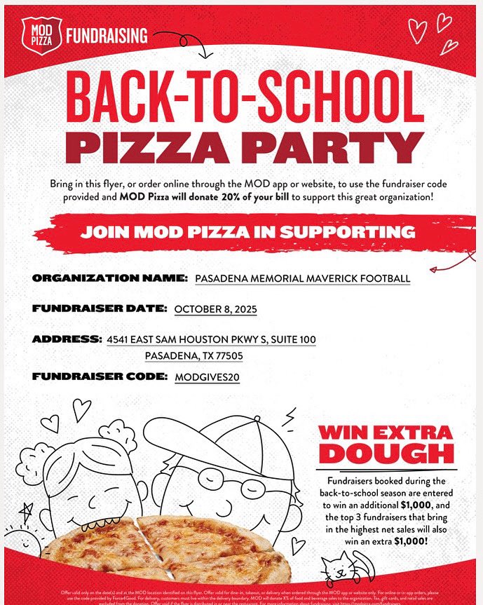 🚨Grab you a Pizza from Mod and use code MODGIVES20🚨October 8th