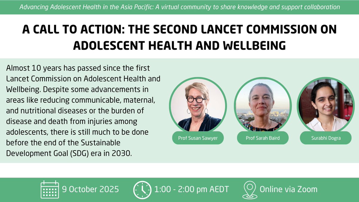 Centre for Adolescent Health (CAH) tweet media