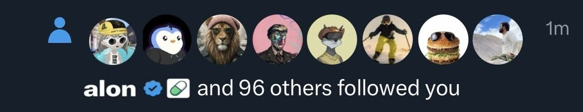 ALON JUST FOLLOWED ME 

I’m literally shaking right now