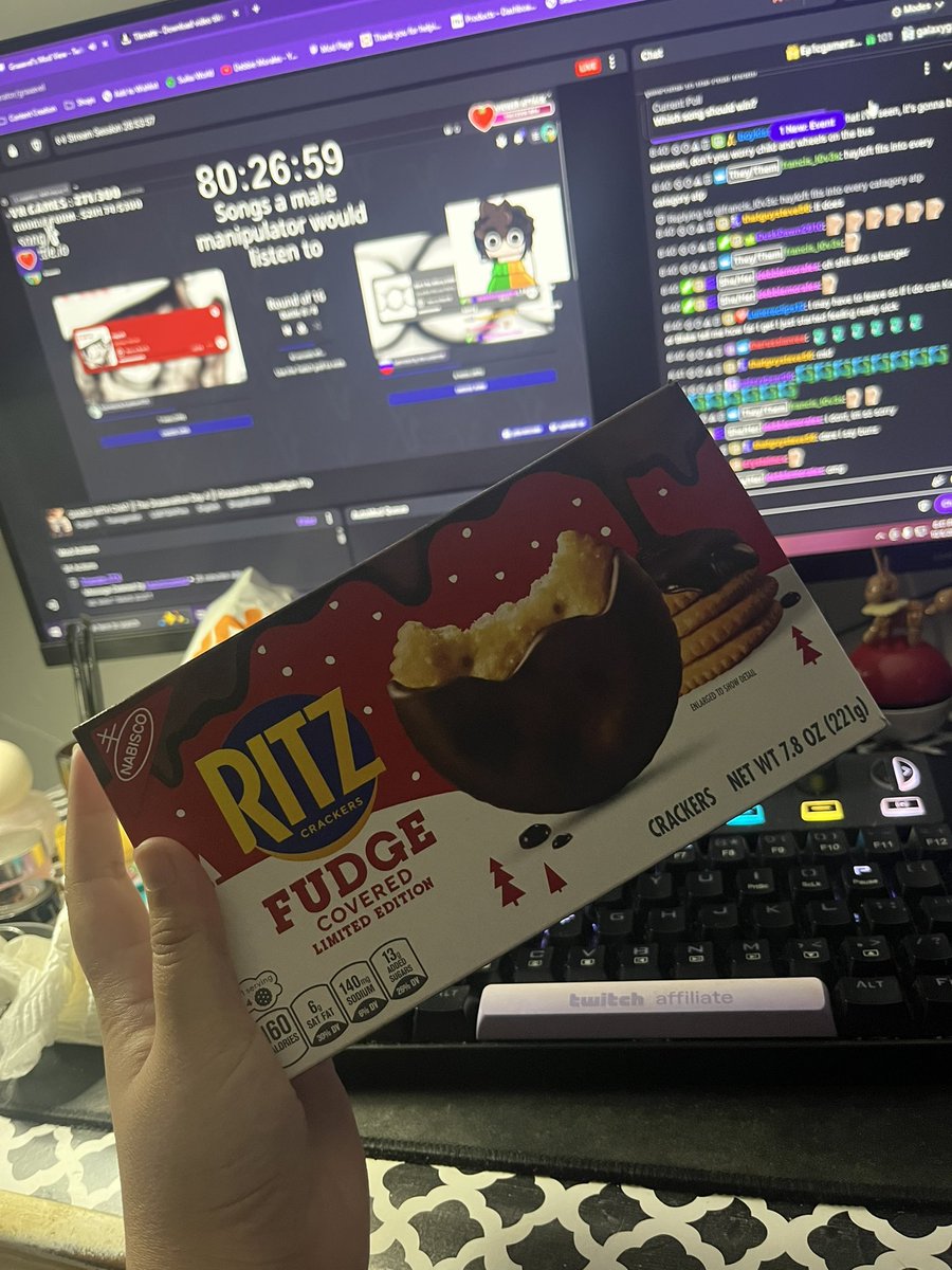 this is how i know the holidays are coming….Ritz pls sponsor me