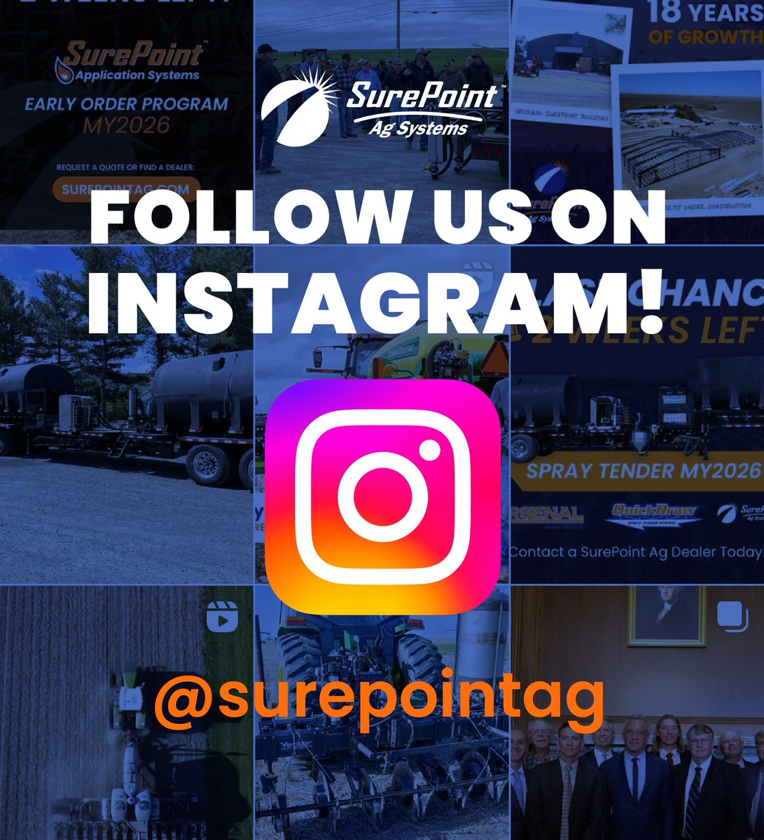SurePointAg's tweet image. If you follow us here &amp;amp; like to keep up with the latest #agtech, be sure to follow us on Instagram too! We often share stories &amp;amp; videos that are neat to see from different parts of the globe. Follow us: instagram.com/surepointag. #AgInnovation #FarmTech #ModernFarming #Agriculture