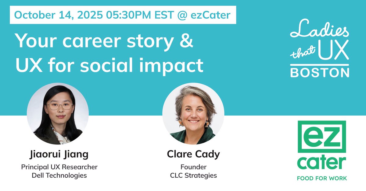 Ladies That UX BOS tweet media