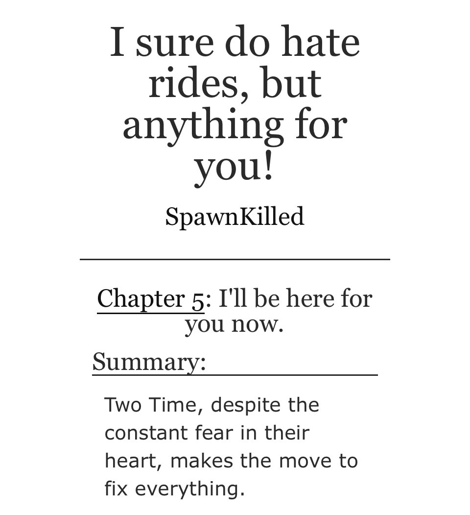 SpawnKillism's tweet image. The fifth chapter is out,,, ahaha,,,late 🫠

#timeazure #azuretime 

archiveofourown.org/works/70134681…