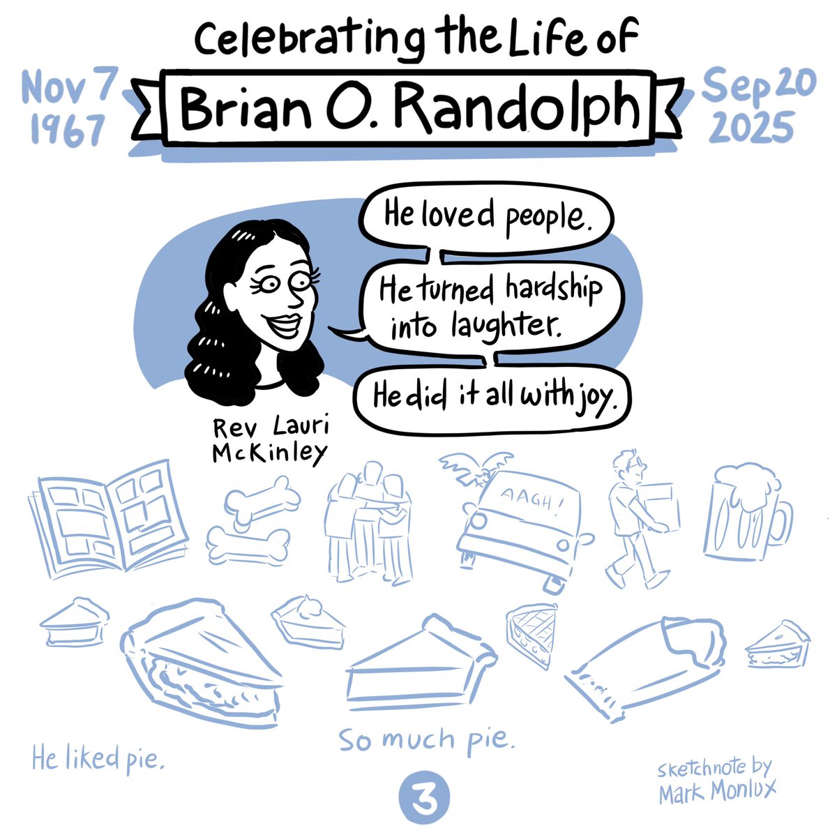 markmonlux's tweet image. @BrianTheSherpa thanks for being my friend. #sketchnotes #celebrationoflife