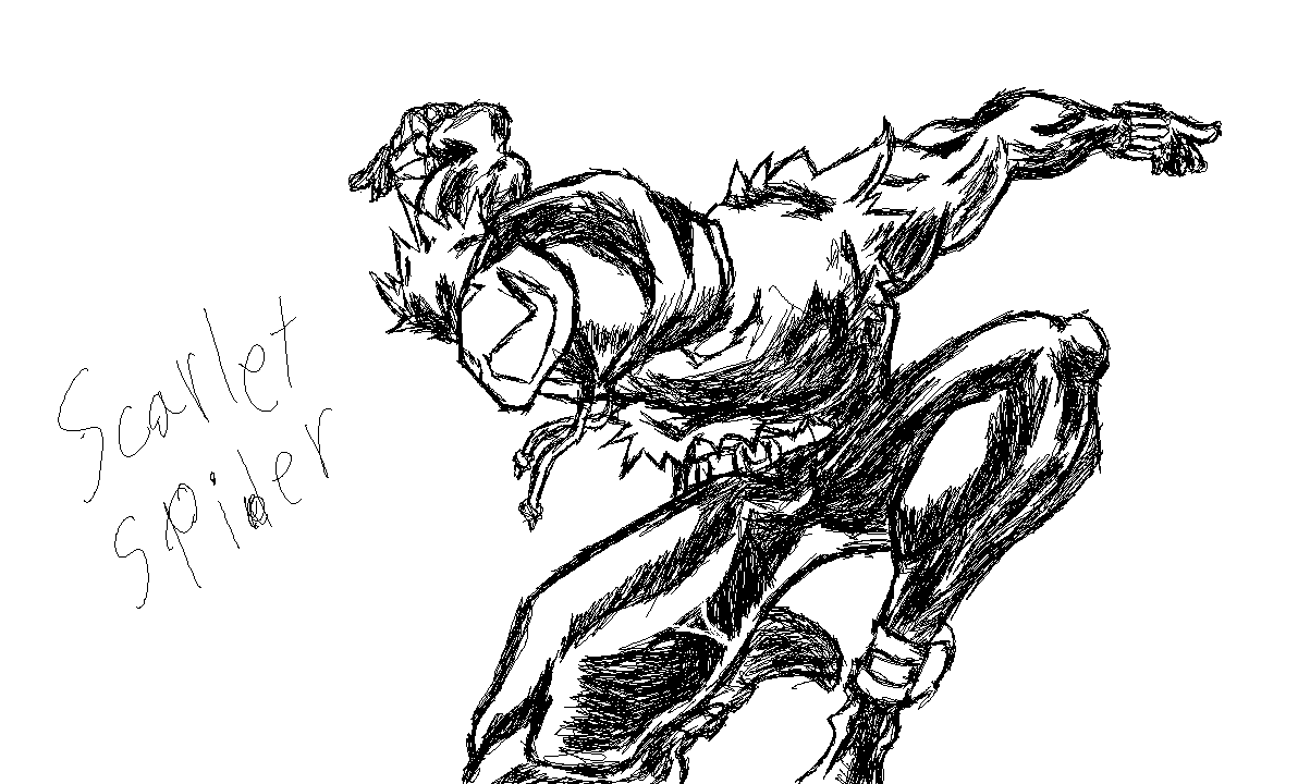 Musaucy's tweet photo. Another day another drawing, this time some comic art. No color cause i wanted this one in a more sketchy style
#scarletspider #spiderman https://t.co/lGhvs6WLEN