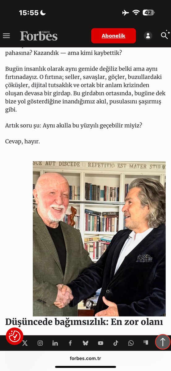 “Yeni bir akla ihtiyacımız var”…Forbes dergisindeki köşe yazım…forbes.com.tr/ekonomi/yeni-b…