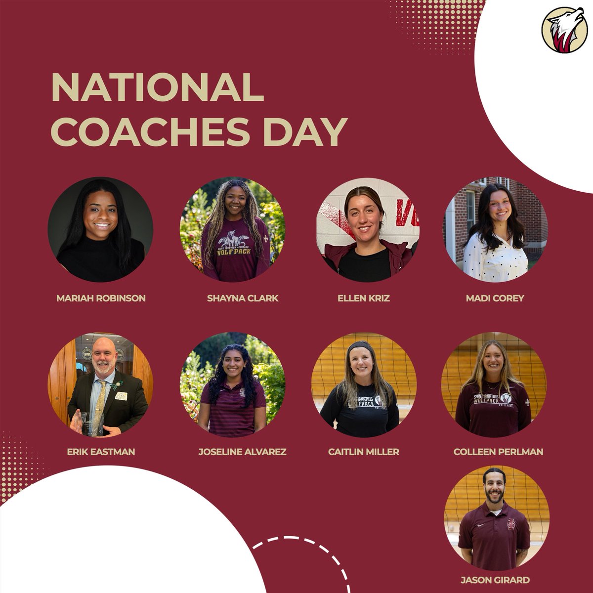 To the coaches who give their time, heart,and energy to keep this program running and help our players grow into better athletes and better people, thank you for all that you do! 🤍🐺#NationalCoachesDay