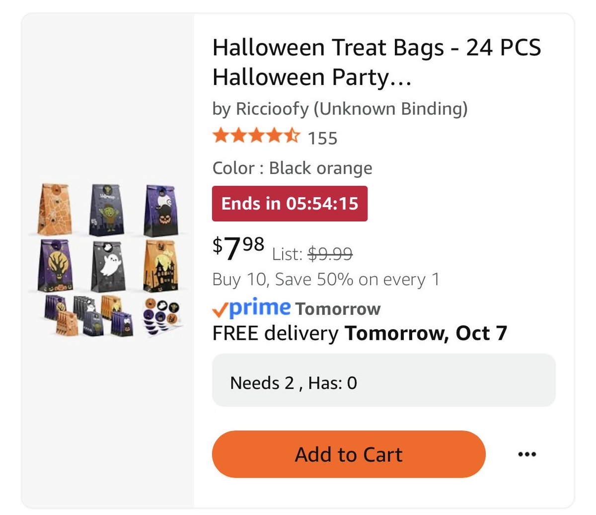 briscoe_mrs's tweet image. Show me one thing on your #clearthelist that’s on sale right now! #Teachersof𝕏 #halloween 

These bag would be great for little treats for my kiddos!

amazon.com/hz/wishlist/ls…
