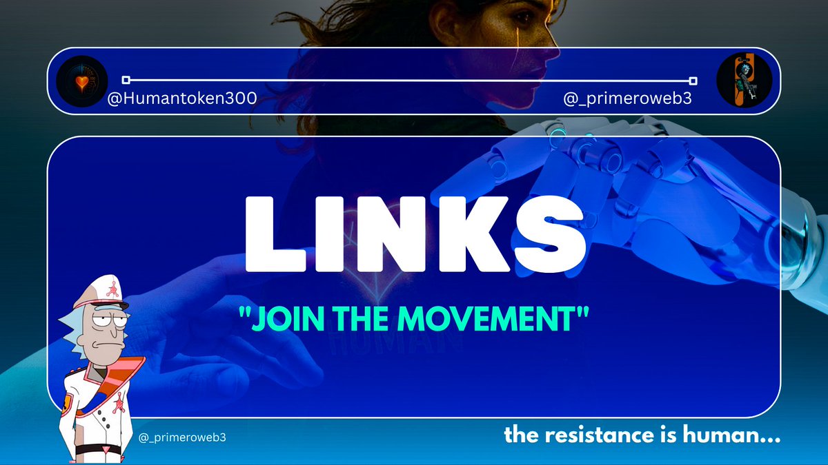 _primeroweb3's tweet image. Join In.
Official Links:
Telegram: t.me/Human300token
Twitter/X: x.com/humantoken300
Website: humantoken.win
Dexscreener: dexscreener.com/solana/7nxdu3m…
Join the movement, keep the soul alive!
#HumanToken300ThreadContest