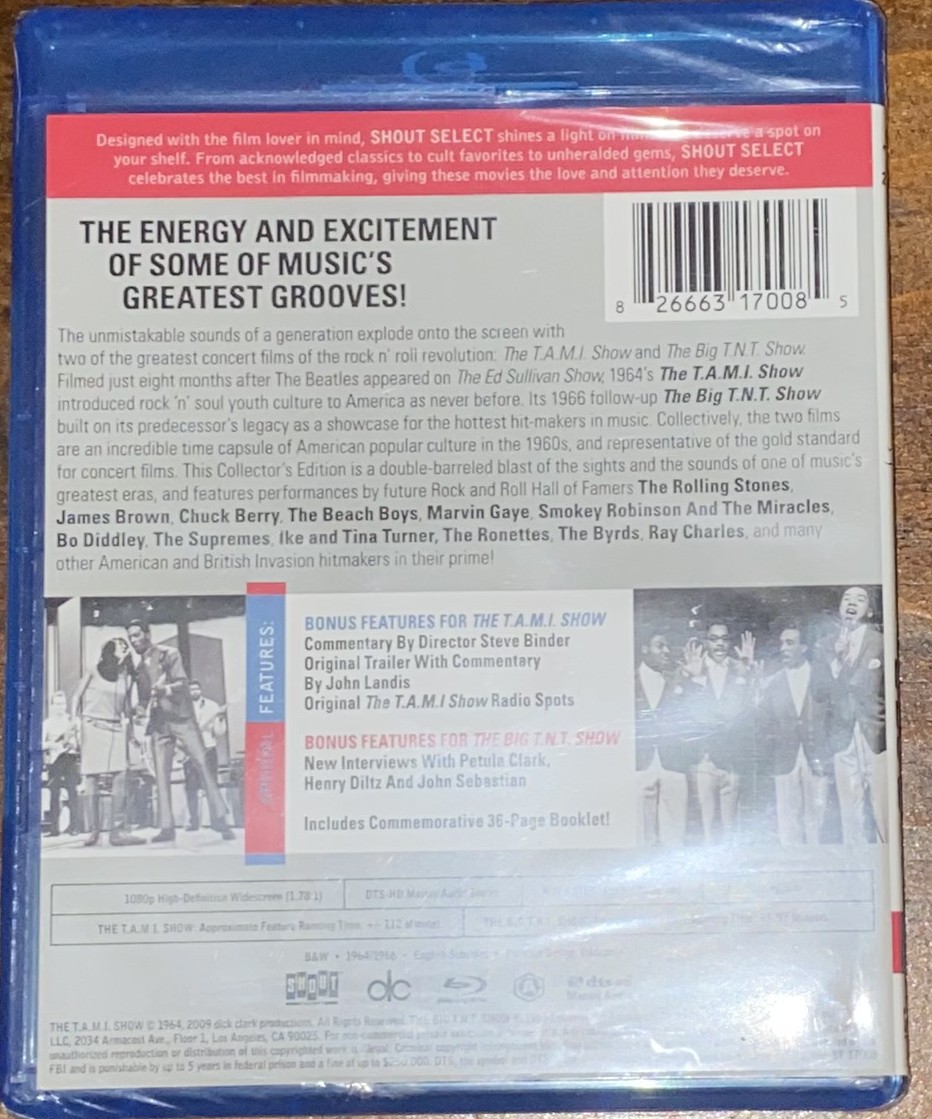pencil_army's tweet image. MAIL CALL!  The last of my Facebook lawsuit money went to the Shout Select T.A.M.I./TNT Show Blu Ray featuring some of the best performances of the 1960's including James Brown, the Rolling Stones, Ike and Tina Turner, Petula Clark and many more!

#PhysicalMedia #ShoutFactory