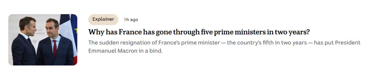 Because they're following Australia's lead through the Golden Age of Rudd, Gillard, Rudd, Abbott, Turnbull, Morrison, Albanese?