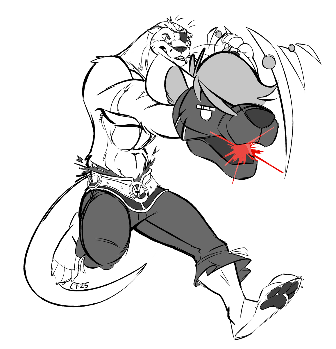 Taggermon is doing his best Megaman impression... with the help of Sy!