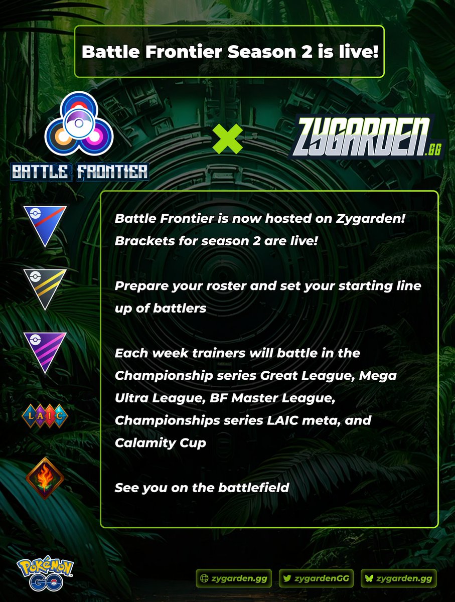 Zygarden | Pokémon GO Tournaments tweet media