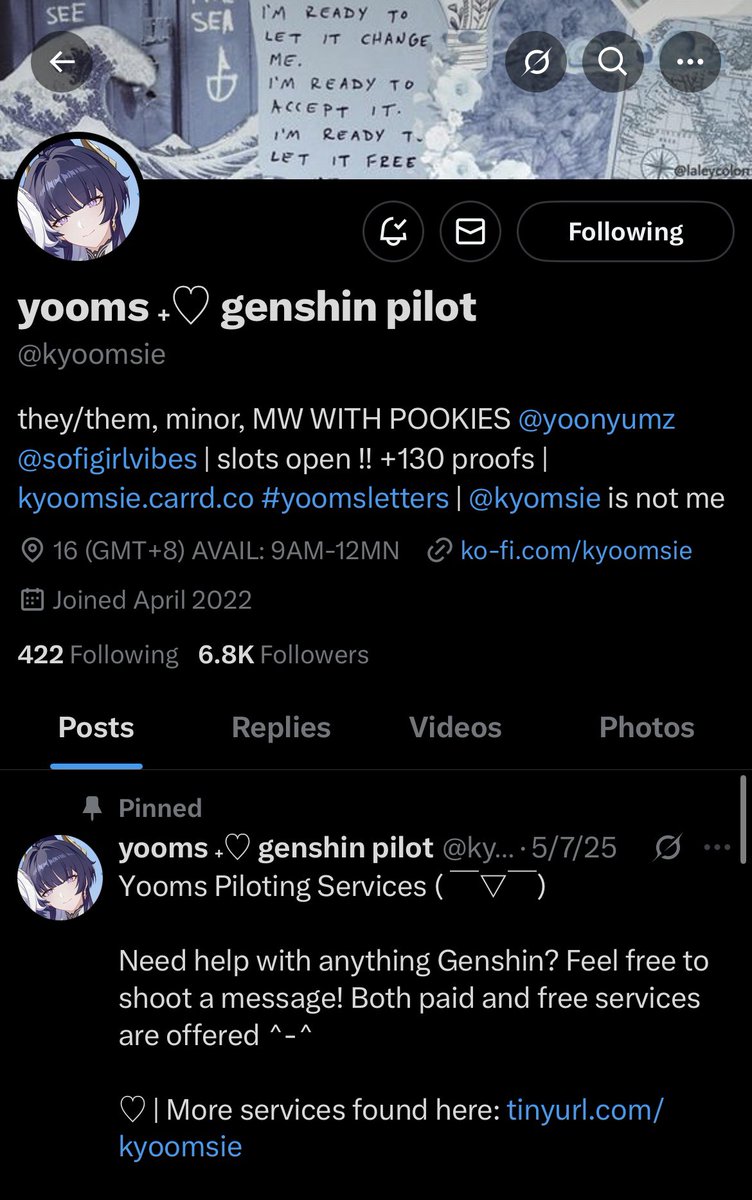 moonVeil_13's tweet photo. HI EVERYONE I WOULD LIKE TO ASK SOME HELP! THIS @kyomsie IS PRETENDING TO BE @kyoomsie AND SCAMMED ME THRU GCASH!! 

-Story Time ➕ https://t.co/z3tVxtwVQ7