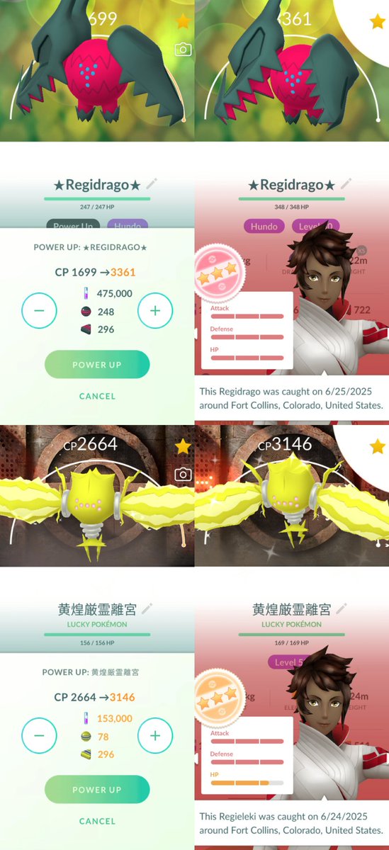 FillainPoGo's tweet image. Max out Monday, new regi edition

#PokemonGO #MaxOutMonday