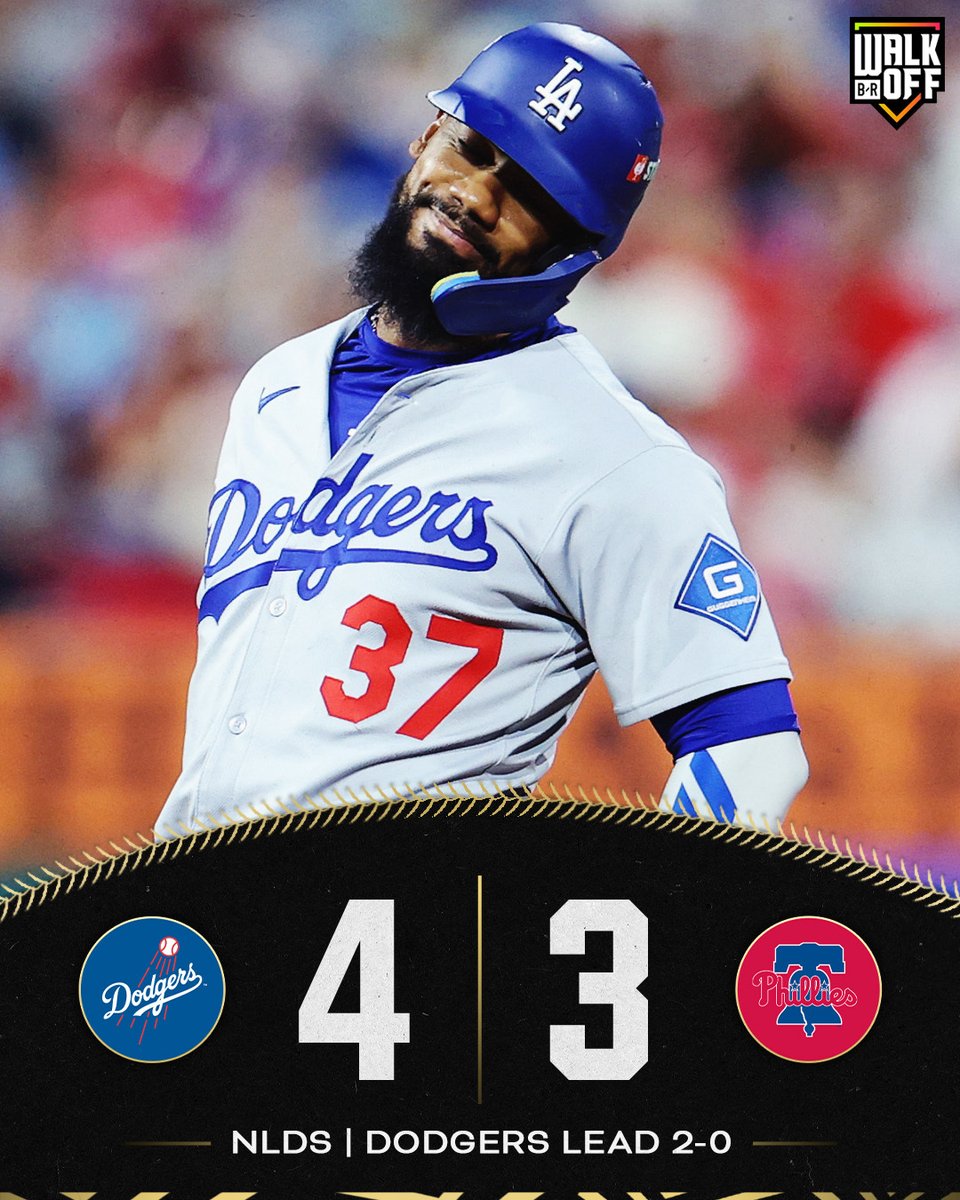 THE DODGERS HANG ON TO WIN IN PHILLY AND GRAB A 2-0 LEAD IN THE NLDS 🔥