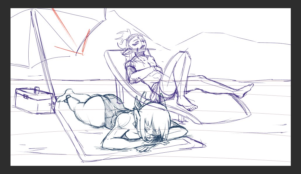 working on a lil drawing cuz im rusty