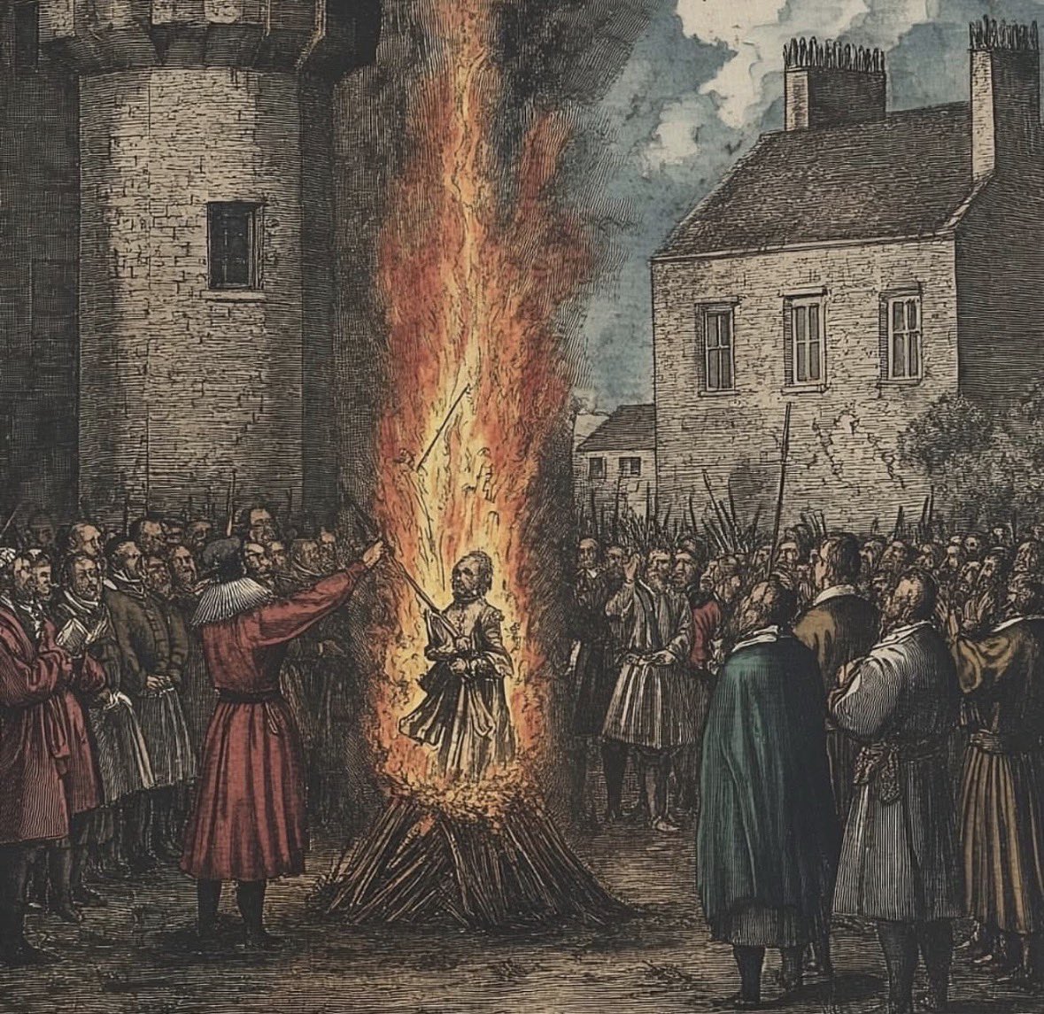 TeologiaD's tweet photo. Un día como hoy, en 1536, William Tyndale fue martirizado y asesinado por los católicos romanos: primero estrangulado y luego quemado en la hoguera. Su “crimen” fue traducir las Escrituras a la lengua del pueblo, haciendo accesible la Palabra de Dios a todos, algo que los líderes papistas veían como una amenaza a su autoridad. Mientras las llamas lo consumían, su última oración se elevó al cielo: “Señor, abre los ojos del rey de Inglaterra”. Y, en la providencia de Dios, esa oración fue escuchada y respondida.

🙏Honremos la memoria de William Tyndale, mártir por la Biblia y la fe.