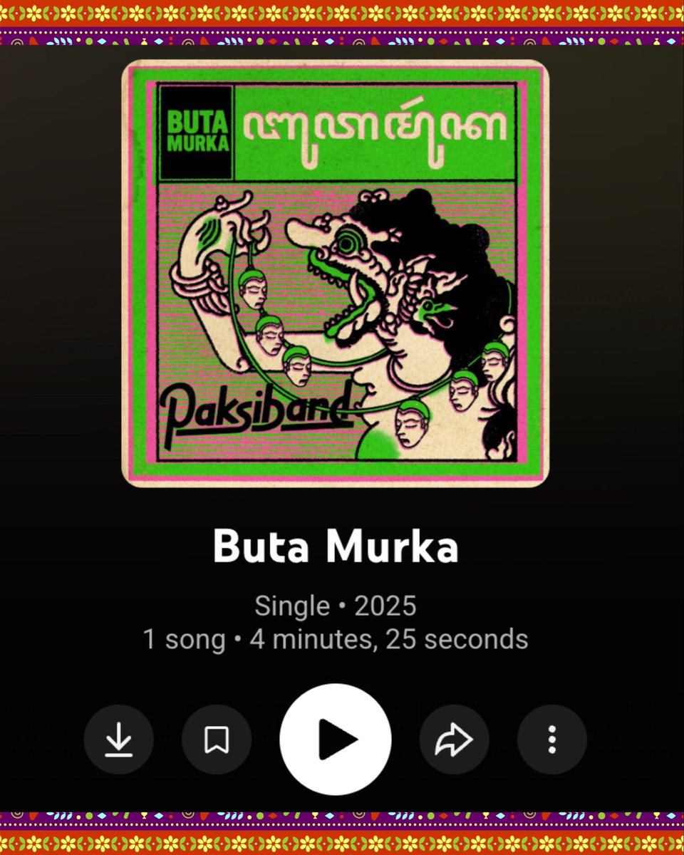 lagu BUTA MURKA sudah tersedia di platform musik digital. Selamat ngroncong