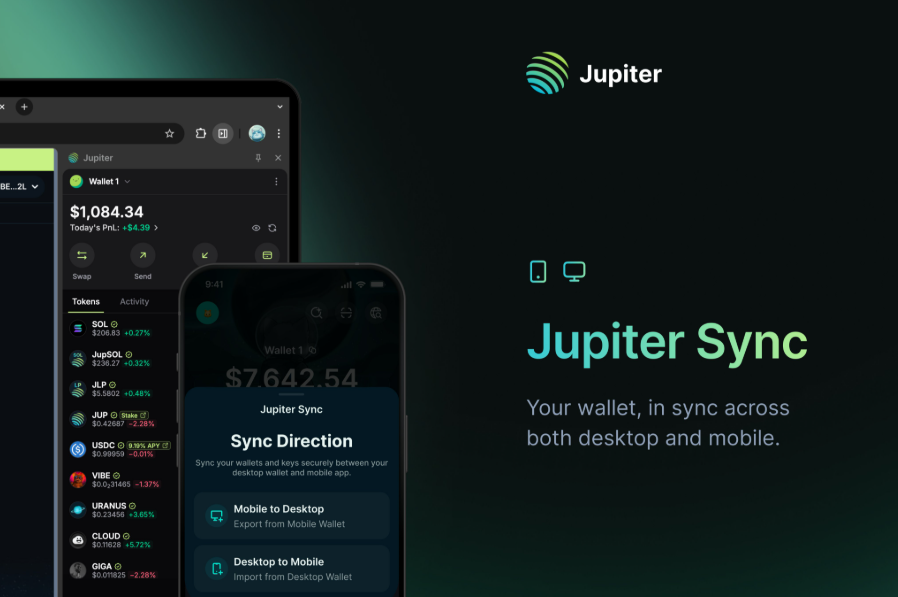 PuniDox's tweet photo. Post 1/4
Hoje รฉ um dia histรณrico para o DeFi @JupiterExchange . A Jupiter Wallet para Desktop a carteira finalmente chegou!
โข Negocie sem pagar taxas de gรกs
โข Integraรงรฃo total com os produtos Jupiter
โข Anรกlise detalhada de PnL
โข Taxas atรฉ 10x menores.
#Solana #JupiterWallet https://t.co/WVuu1KVxl9
