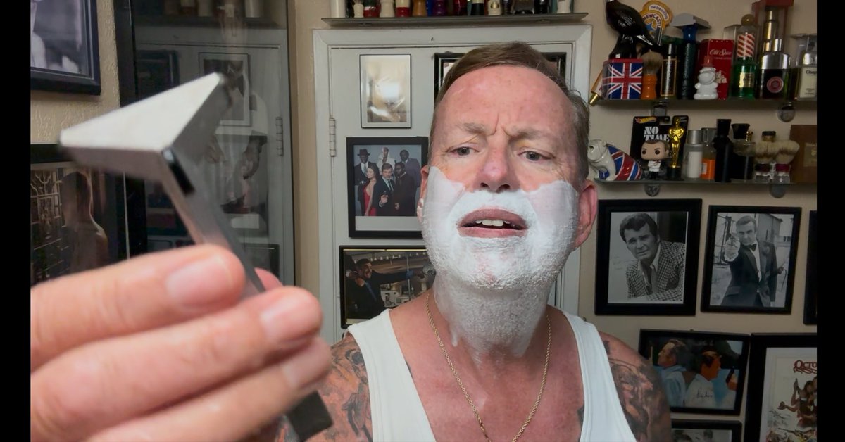 kenkirkup's tweet photo. Fear City” Soap & Aftershave, Vintage 1970’s Wilkinson Sword Bonded Razor & Mojo Brush…video now on YouTube.
https://t.co/Isv5T8IpLJ
#kensurfs #simpsonbrush #wetshaving #thewetshavingstore #wetshaving #shave #fearcity #shavedad #strikegoldshave #wilkinsonsword https://t.co/u7Ihy5yWua