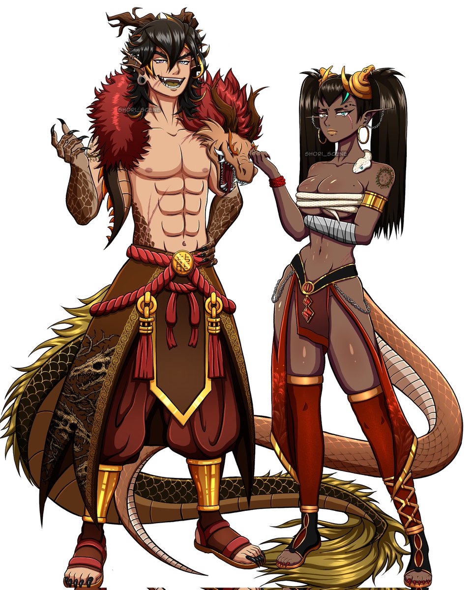 ShoriScene's tweet photo. Personajes que creamos juntos para el año nuevo chino, tarde pero seguro(? Pronto tendrán nombre uvu https://t.co/ifXLwwfpqV