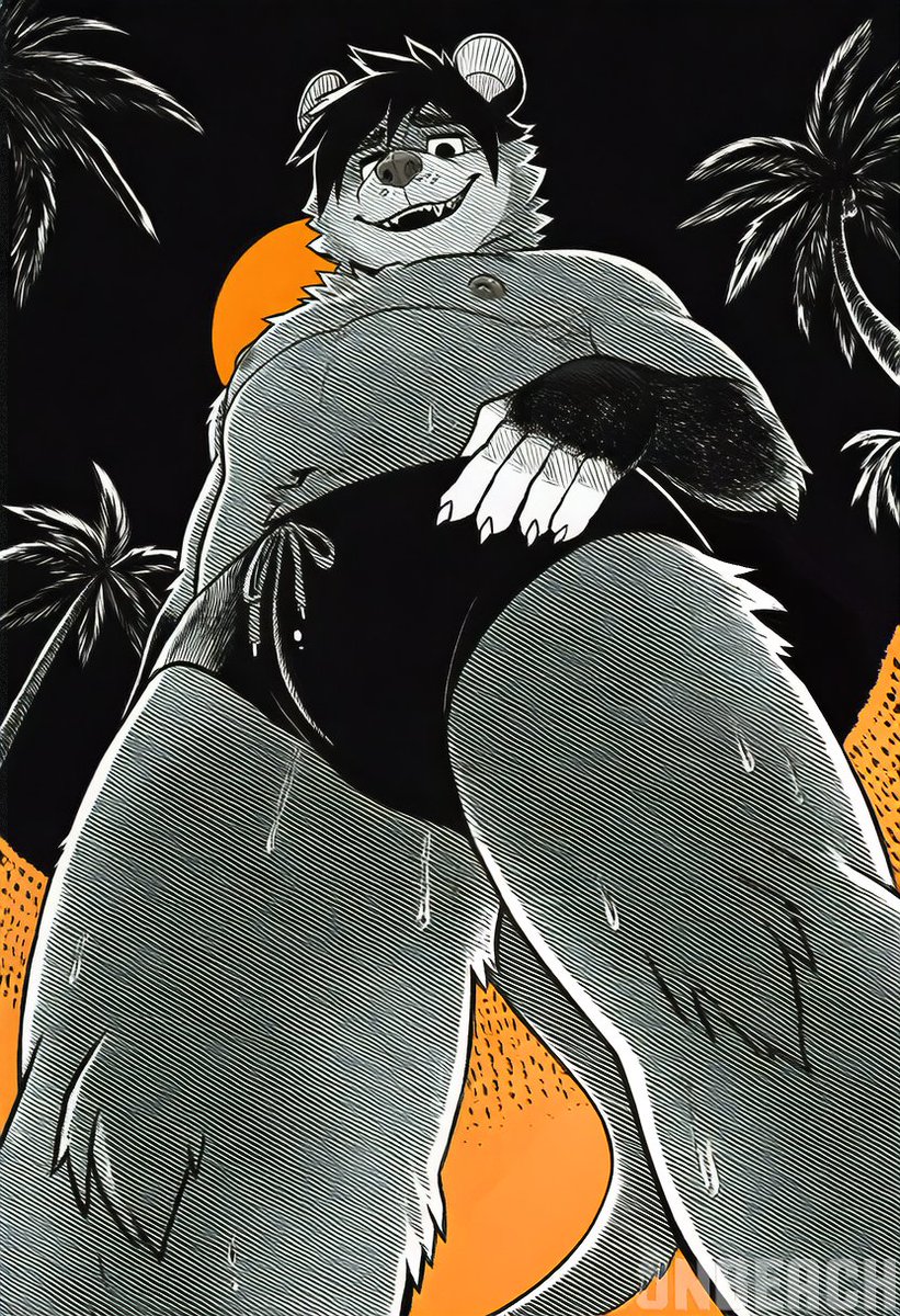 TOONBEACH's tweet photo. Possum Bois play at Night~ https://t.co/J8hOsZjKhg