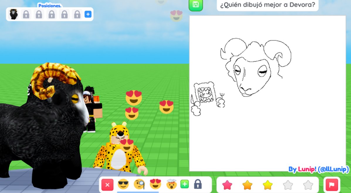 devoracarnero8's tweet photo. Yo pensando que tan bonito quedaría q dibujen mi disfraz  de cabra q no note al leopardo acechando detrás, si no fuera por los dibujantes no me daba cuenta #ROBLOX https://t.co/Neyedh8BVn
