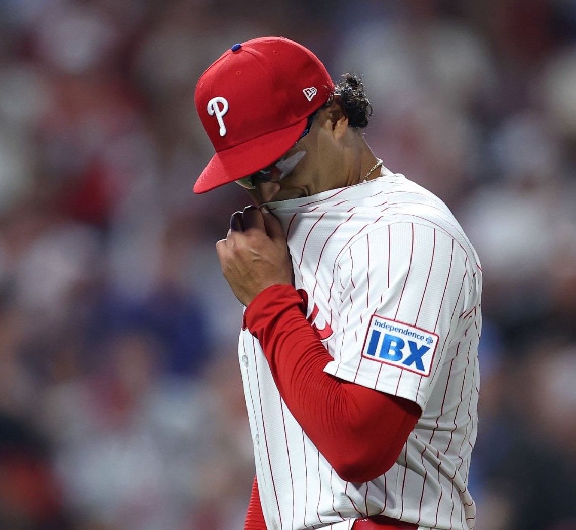 Phillies starting pitchers combined since 2024 in the postseason:

6 GS
33 IP
10 ER
43 K’s
2.73 ERA

The Phillies are 1-5 in these games.