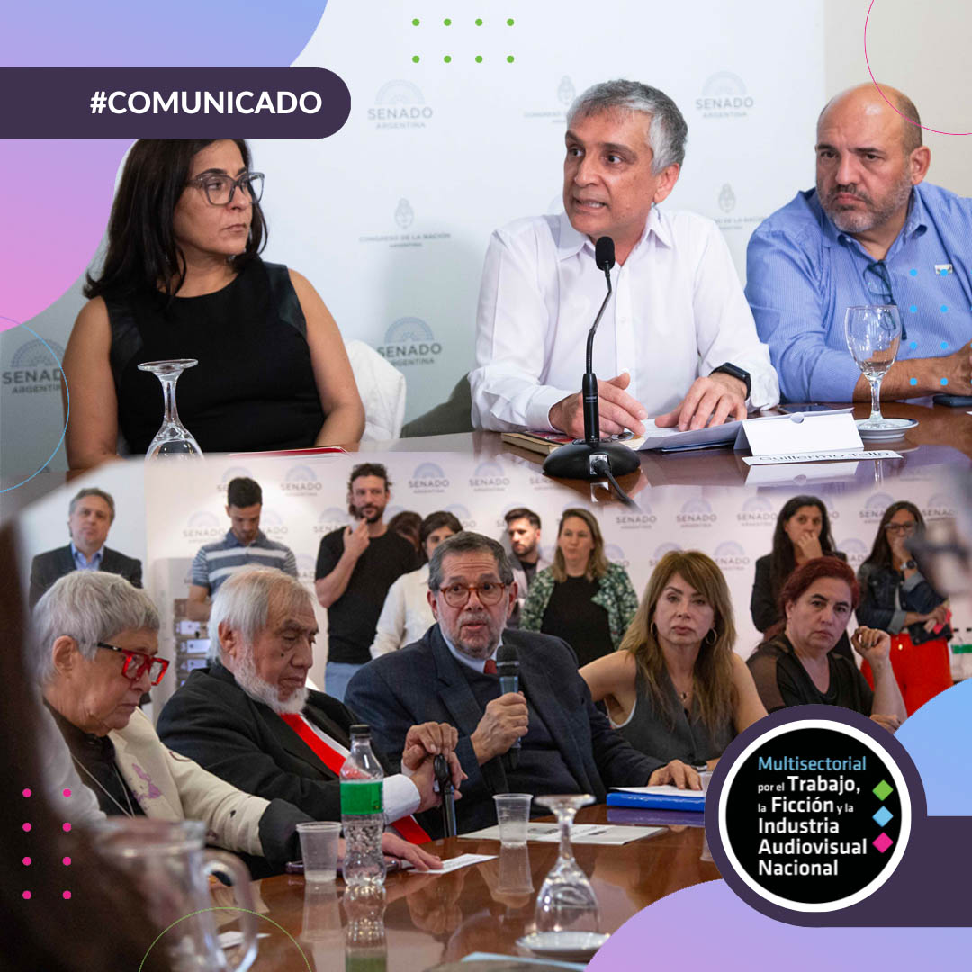 multisectorial_'s tweet image. Junto a las Sec. de Cultura de CGT, CTA-T y CTA-A, entidades de gestión derechos autorales e intérpretes (ARGENTORES, SAGAI, AADI, SADAIC, DAC) y FATPREN, fuimos recibidos por la Prta. de Comisión de Medios, Sistemas y Libertad de Expresión del Senado, Carolina Moisés.