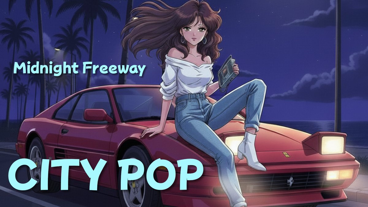 koakichi's tweet photo. ギターの音色も懐かしい。’80年代シティポップ風に仕上げてみました！  MidnightFreeway https://t.co/29bbeJHTL6 https://t.co/n3OAjcbCYd