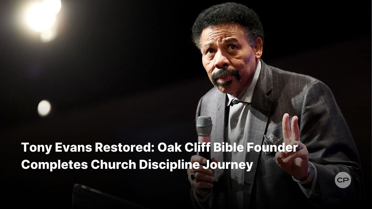 ChristianPost's tweet photo. After stepping down for undisclosed sin and a year of restoration, Tony Evans is restored to ministry at Oak Cliff Bible—but won’t resume staff roles.
#TonyEvans #Restoration #OakCliffBible #FaithJourney #LeadershipTransition
🔗 https://t.co/S3Jbrg6Tyk https://t.co/Nmjz2S2hjB
