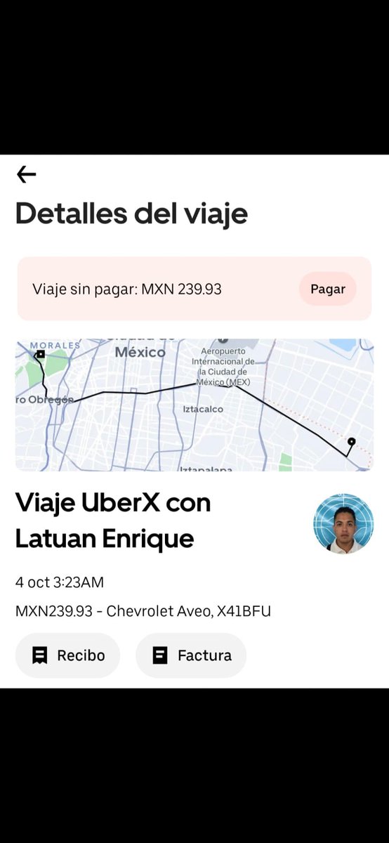 ReginaCabinet's tweet photo. Oye @Uber_MEX no me han resuelto que por que ya metí varios reportes... se pago y no voy a pagar dos veces, le dejamos el importe en $250
No me han respondido desde ayer
#LutuanEnrique #Rata #chevroletaveo #PlacasX41BFU #NoVoyAPagar #uber #NoDaSolucionUber #UberMexico #Robo https://t.co/lttzcffy2d