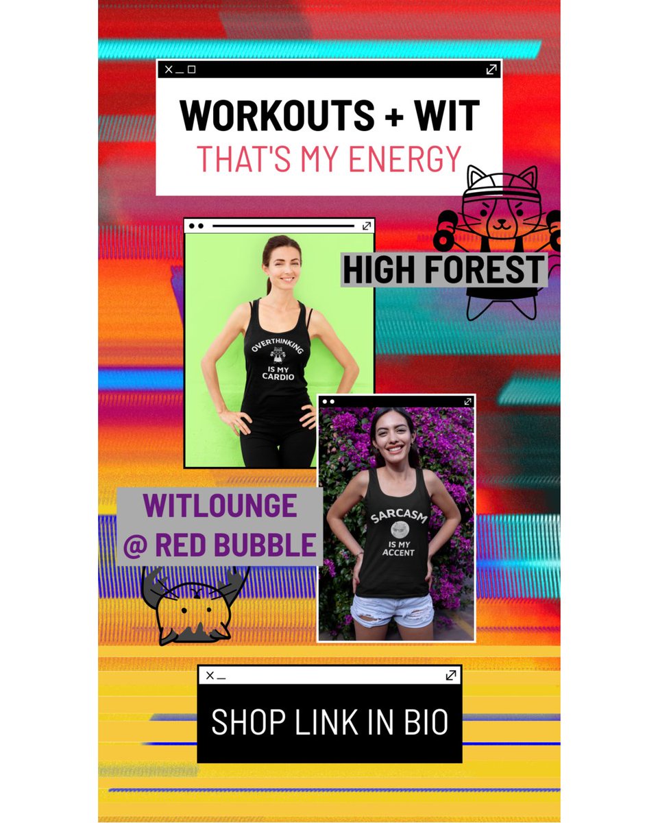 faith4truths's tweet image. “A LITTLE SWEAT. A LITTLE SARCASM. TOTAL VIBE
If your daily routine involves mental gymnastics and witty replies, you’ll fit right in with this duo. 
💬 Browse the full vibe →LINK IN BIO

#catvibes #sarcasm #funnytshirts #overthinker #catattitude #sarcasmlife  #funnycats