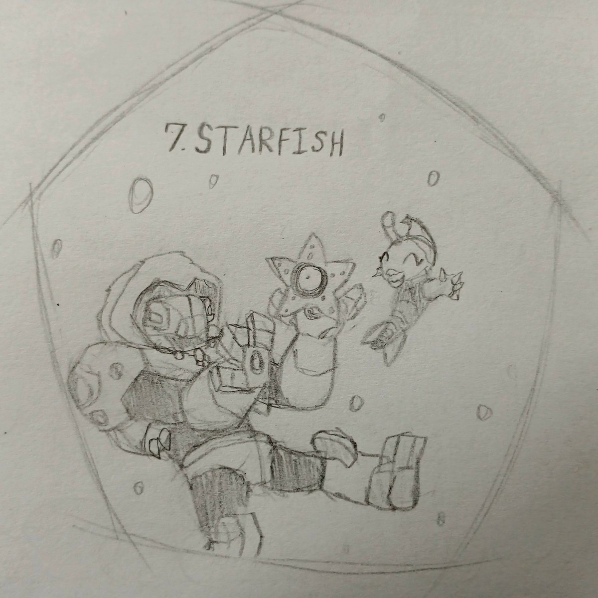 123Darken's tweet image. #Inktober
Day 7
Starfish
Discovering with Zet and Mira
#Inktober2025 #PWG #Ben10