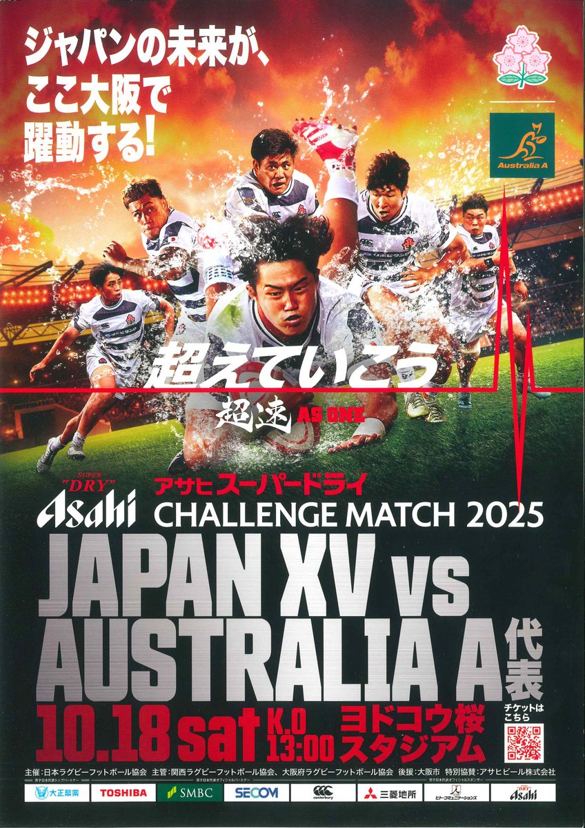 アサヒスーパードライ テストマッチ JAPANXV対オーストラリアA 使用球