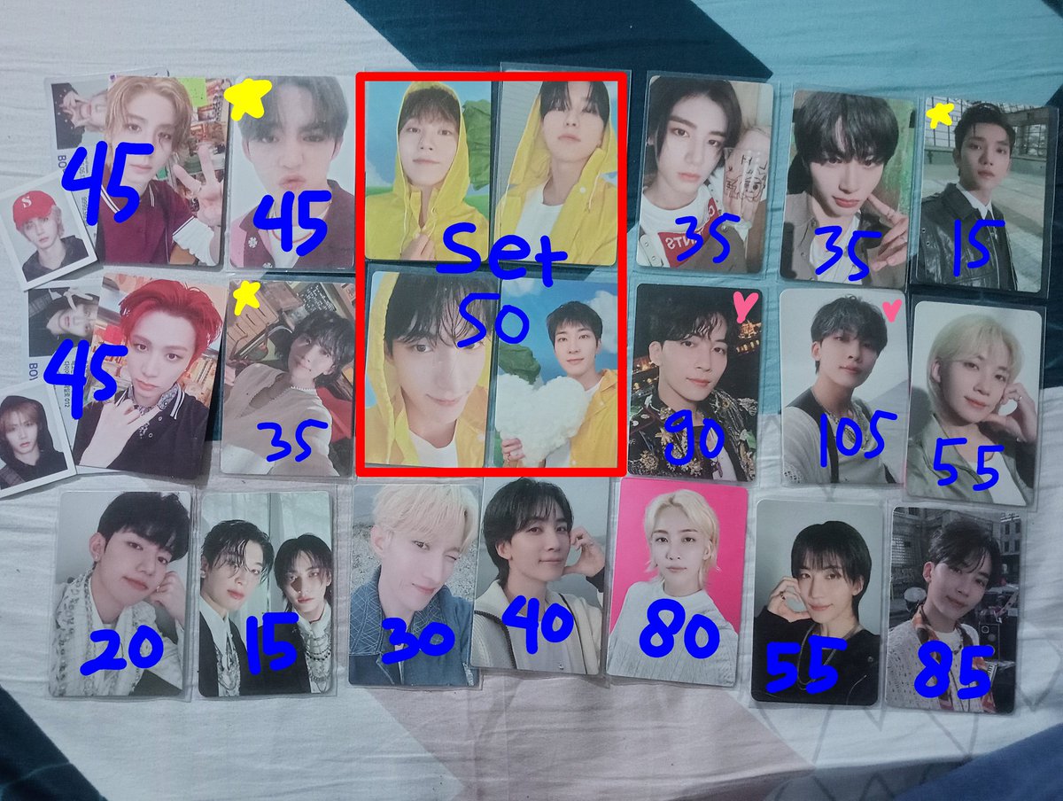 #Wts Want to sale aab pc svt (ada bnd sm zb1)

rd kamar 
⭐ = Slight/Damage 
🩷 = Pair 

All price bisa nego, asal jangan sadis
Max turun 12k dari harga asli

t. Wts wtb wtt pc want to sell buy trade seventeen svt sebong poca photocard bnd Jeonghan leehan taesan zhanghao