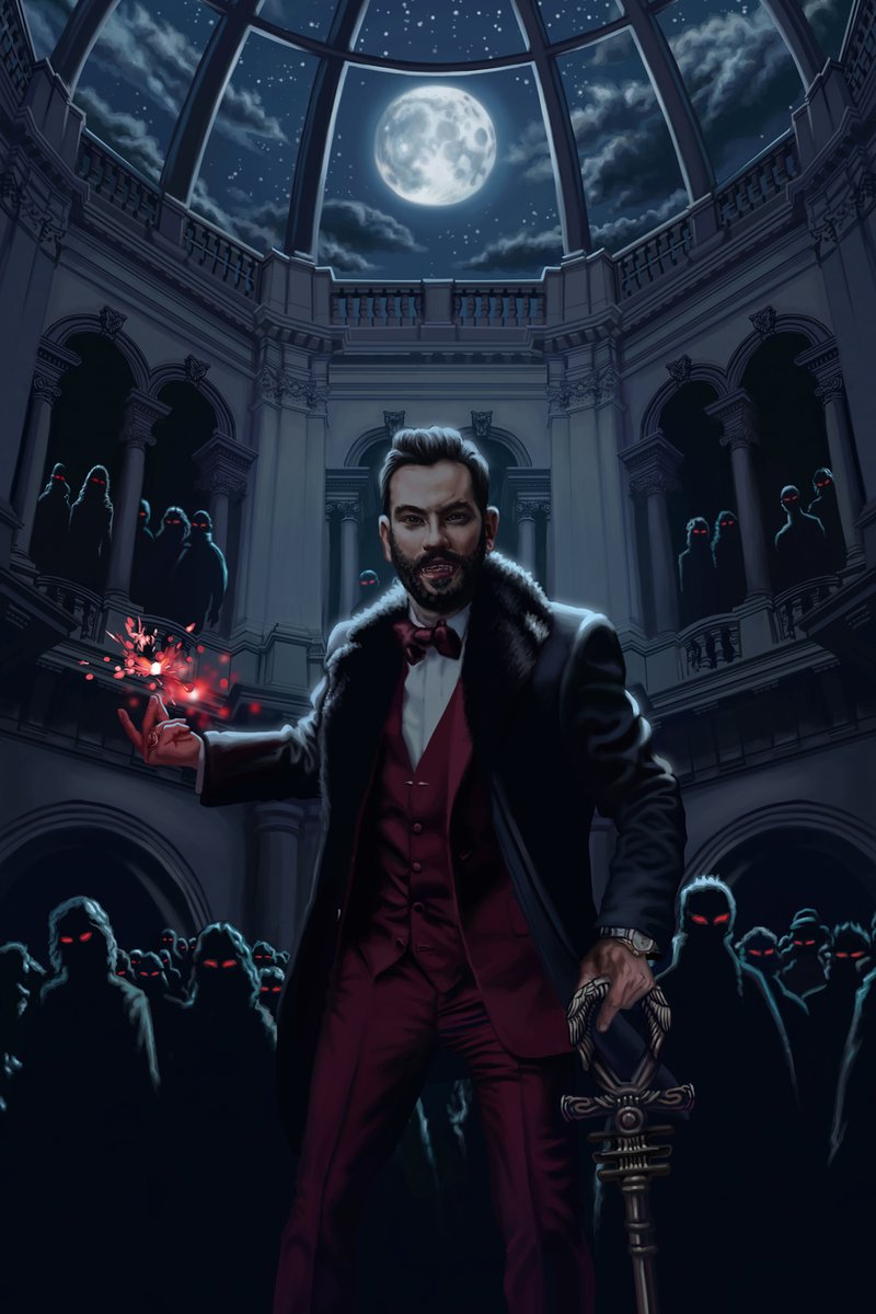 Under tonight's full moon? The King of Wands.
Tarot of the Vampires from Llewellyn Books.
On the surface, pop-culture vampires. Below, a walk in the shadows.
#tarot