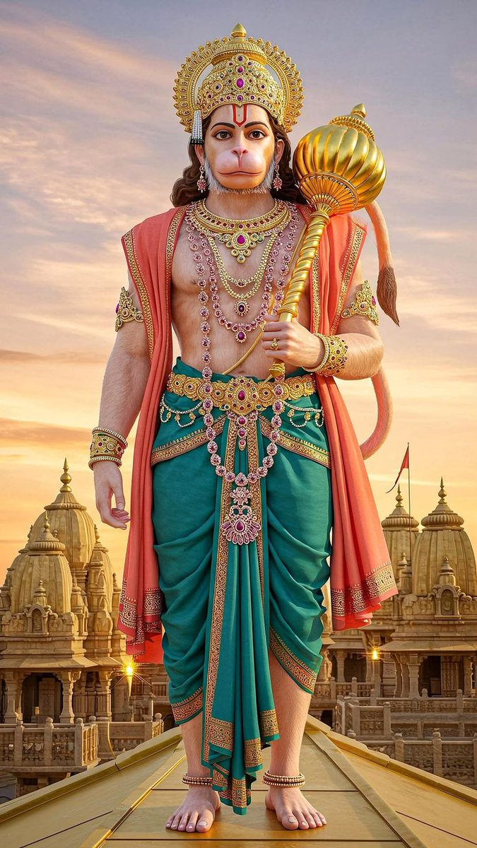 sumansingh1992_'s tweet image. 🙏🌅 वीर बजरंगबली के शुभ प्रभात दर्शन 🌅🙏

जय हनुमान ज्ञान गुन सागर,
जय कपीस तिहुँ लोक उजागर।
सिंह समान तेज तुम्हारा,
भक्तों का रखवाला प्यारा।

🌺 इस पावन प्रभात में बजरंगबली का स्मरण करें उनकी कृपा से जीवन में शक्ति, साहस और विजय प्राप्त होती है।

शुभ प्रभात!
जय श्री हनुमान…